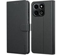 TECHTA Coque pour Honor 400 Smart, Etui Protection Housse en Cuir PU Portefeuille, Ranges Carte Pochette Fermeture Magnétique, Noir