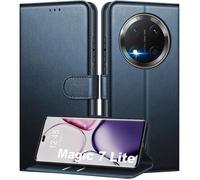 TECHTA Coque pour Honor Magic 7 Lite Étui de Protection Cuir PU [Pochette de Portefeuille] [Fermeture Magnétique] [Anti-Antichoc]