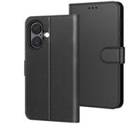 TECHTA Coque pour iPhone 17, Housse en Cuir PU avec Fentes Cartes, Support Intégré et Protection Antichoc Etui Portefeuille