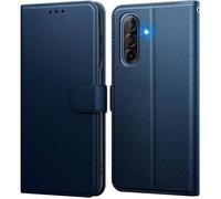 TECHTA Coque pour Samsung Galaxy A17 Étui Protection à Rabat, [Pochette de Portefeuille] Antichoc Clapet Housse en Cuir Case - Bleu