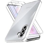 TECHTA Coque pour Samsung Galaxy A36 5G/Samsung Galaxy A56 5G +2 PiècesVerre Trempé -Transparente Bumper avec Coins Renforcés