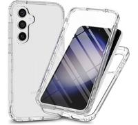 TECHTA Coque pour Samsung Galaxy A36 / A56 Housse Antichoc Transparente Intégrale Double Face Cover avec D'écran de Protection