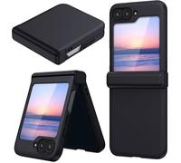 TECHTA Coque pour Samsung Galaxy Z Flip 7 avec Protection Charnière, Coque Antichoc Douce de Samsung Z Flip 7, Noir