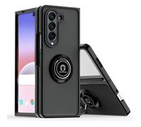 TECHTA Coque pour Samsung Galaxy Z Fold 6 Ring Anneau Support Antichoc Protection Case Cover Fixation Magnétique - Noir