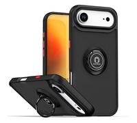 TECHTA Coque pour Smartphone, Compatible with iPhone Air/iPhone 17 Air (6.5"" inches), avec Support de Bague - Noir