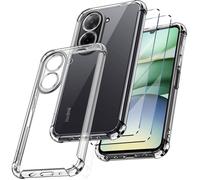 TECHTA Coque pour Xiaomi Redmi A5 + 2 Verre Trempé Protection écran Housse Etui en Silicone TPU Souple Bumper avec Coins