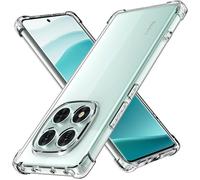 TECHTA Coque pour Xiaomi Redmi Note 14 Pro 5G, Antichoc Antirayures Souple TPU Bumper Protection Housse , Transparent