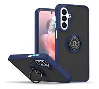 TECHTA Coque Samsung Galaxy A17 5G/4G - Étui Antichoc PC + TPU avec Anneau Rotatif 360°, Support Vidéo & Protection Complète - Bleu
