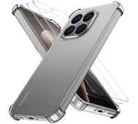 TECHTA Coque Transparente Antichoc pour Xiaomi 15T 5G avec Protection Caméra + 2 Verres Trempés TPU Souple
