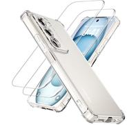 TECHTA Coque Transparente pour Xiaomi Redmi 15 4G et 5G avec 2 Verres Trempés TPU Souple Antichoc Coins Renforcés