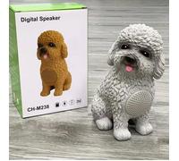 TECHTA Haut-parleur Bluetooth portable pour chien - Produit sans fil, gadgets portables, (Haut-parleur blanc M238).