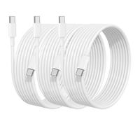 TECHTA - Lot de 3 Câbles USB-C (2m + 2m + 1m) Charge Rapide 60W, Compatible iPhone 17/16/15 et Samsung Galaxy S25/S24