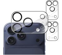 TECHTA - Lot de 3 Protecteurs d'Objectif Caméra pour iPhone 17 Pro Max - Verre Trempé 9H - Protection Anti-Rayures - HD Transparent