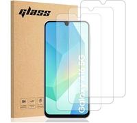 TECHTA Lot de 3 protections d'écran en verre trempé pour Samsung Galaxy A16, anti-chocs, anti-rayures