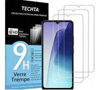 TECHTA Lot de 3, Verre Trempé pour Samsung Galaxy S25 FE Protection efficace contre les Rayures - sans Bulles - Ultra Résistant