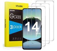 TECHTA Lot de 3, Verre Trempé pour Xiaomi Redmi Note 14 5G/4G, (non compatible avec Xiaomi Redmi Note 14 Pro 5G) Protection Écran