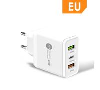 TECHTA PD45W Téléphone multi-port Charger rapide, adaptateur de charge rapide USB-C pour les téléphones mobiles, tablettes - Blanc