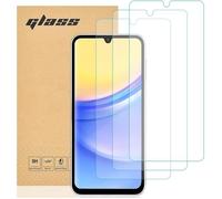 TECHTA Verre Trempé compatible Samsung Galaxy A15 5G/4G, [Lot de 3] Protection d'écran Pour Galaxy A15 5G/4G [Facile à installer]