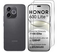 TECHTA Verre Trempé pour Honor 600 Lite 5G, Lot de 2 Protections d'Écran 9H HD Transparentes, Anti-Rayures, Sans Bulles