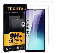TECHTA - Verre Trempé pour Xiaomi Redmi 14C 4G / Poco C75, Lot de 3 Protections d’Écran 9H Ultra HD 0,33 mm - Sans Bulles