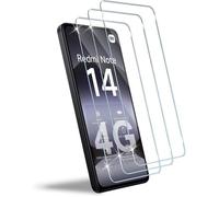 TECHTA - Verre Trempé pour Xiaomi Redmi Note 14 4G/5G (Non Pro), Lot de 3 Protections d’Écran 9H Ultra HD Sans Bulles