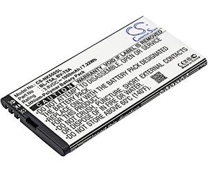 TECHTEK Batterie 1900mAh Compatible avec [Microsoft] Lumia 550, Lumia 730, 730 Dual SIM, 735, 735 Dual SIM, 738, RM-1038, RM-1040, RM-1127, Superman, pour [Nokia] 550, 738, RM-1038, RM-1040, RM-1127