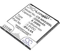 TECHTEK Batterie 2200mAh Compatible avec [Microsoft] Lumia 540, Lumia 540 Dual SIM, 830, RM-983, RM-984, RM-985, pour [Nokia] RM-1141, Tesla remplace BV-L4A