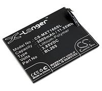 TECHTEK Batterie 3000mAh Compatible avec [Motorola] Kung-Fu, Moto M, Moto M Dual SIM, Dual SIM TD-LTE, XT1662, XT1663 remplace BL265