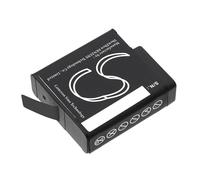 TECHTEK Batterie 900mAh Compatible avec [GoPro] 601-10197-00, AABAT-001, AABAT-001-AS, ASST1, Hero 2018, Hero 5, 5 Black, 6, 6 Black, 7, 7 CHDHX-501, CHDHX-701, CHDHX-701-RW remplace 601-10197-00, 60