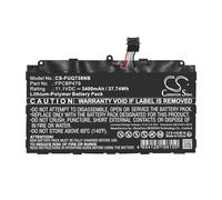 TECHTEK Batterie pour Ordinateur Portable 3400mAh Compatible avec [Fujitsu] Stylistic Q616, Stylistic Q665, Q7310, Q7311, Q7312, Q738, Q739 remplace CP690859, CP690859-01, CP700540-01, FPB0326S, FPB0