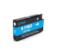 Techtek Cartouche d’Encre 30ml Compatible avec [HP] DesignJet T 120, DesignJet T 120 24 inch, 125, 130, 520, 520 24 inch, 36 525 525 36 530 530 remplace 711 (CZ130A)