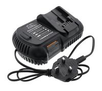 TECHTEK Chargeur Compatible avec [DeWalt] 120V Max, 12V Max Li-ION, 20V 60V CL3.C18S, DCB184, DCB184-XJ, DCB184-XR, DCD700, DCD710, DCD710D2-QW, DCD710N, DCD710S2, DCD740, DCD740B, DCD771, DCD776, DC