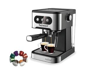 Techwood Cafetière expresso TCA-156EXN, Noir