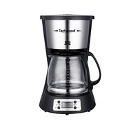 Techwood TCA-1296 Cafetière Programmable 10/12 Tasses Filtre Permanent Lavable 1000W Maintien au Chaud 1 5 L Noir