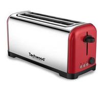 TGPI-4025 Grille Pain Inox Brossé Coloris Rouge