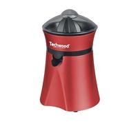 Techwood TPF-35, Presse agrumes electrique 1L rouge avec pieds anti-dérapants, Bol verseur translucide gradué