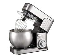 Techwood TRO-1600, Robot Pâtissier, Robot Pâtissier Multifonctions avec Bol en Acier 6 L, 1300 W, Inox