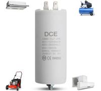 TECHZOCO Condensateur de démarrage pour moteur électrique, condensateur pour pompe de piscine, convient pour pompes, machines à laver, tondeuses à gazon et autres appareils, 450 V, 4 broches / M8