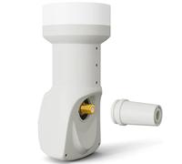 TECHZOCO Convertisseur LNB universel LNB pour antenne parabolique, universel Single LNB, LNB Sat Digital (DVB-S2), bruit 0,1 dB, 8K, 4K, UHD, HDTV, 3D, étanche, connexion F plaqué or