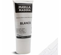 TECHZOCO Mastic bois blanc, idéal pour remplir et réparer le bois à l'intérieur, mastic prêt à l'emploi, remplisseur de trous, format tube, couleur blanche, contient 150 grammes
