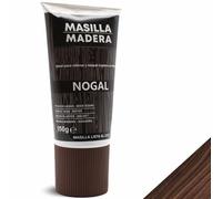 TECHZOCO Mastic pour bois, idéal pour remplir et réparer le bois à l'intérieur, mastic prêt à l'emploi, remplisseur de trous, format tube, contient 150 grammes (noyer)