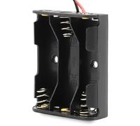 TECHZOCO Porte-pile plat AA, support de batterie LR6, boîtier pour pile AA LR6, câble de 200 mm, tension totale : 4,5 V (1,5 V par pile), convient pour 3 piles LR6 (FR6, HR6, LR6)