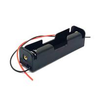 TECHZOCO Porte-piles 18650, support de batterie 18650, boîtier pour pile 18650, câble de 200 mm, tension totale : 3,7 V (3,7 V par pile), longueur 7,5 cm, convient pour 1 pile MR18650