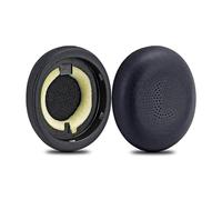 tecinity Coussinets d'oreille pour Jabra Evolve2 65/Elite 45h Casque, Oreillette de Remplacement pour Jabra Elite 45h/Evolve2 65 Casque, Cuir Souple (Noir)