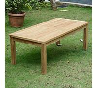 Teck'Attitude Table Basse rectangulaire en Teck Massif Coffee 120 x 60 cm