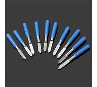TECKEEN Lot de 10 fraises à graver en forme de V CNC 3,175 mm