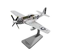 TECKEEN Modèle d'avion de chasse Mustang P-51 à l'échelle 1/72 en alliage moulé sous pression pour collection