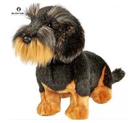 Hansa Toy Peluche Teckel à poil dur assis 30 cm Noir/Marron