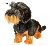 Hansa Toy Peluche Teckel à poil dur assis 30 cm Noir/Marron