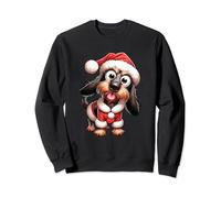Teckel À Poil Dur Chien Noël Sweatshirt
